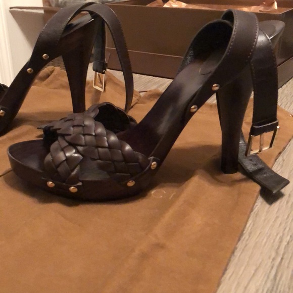 Authentic Gucci Sand Pelle S. Gomma Lifford Platform Sandal - Picture 8 of 13